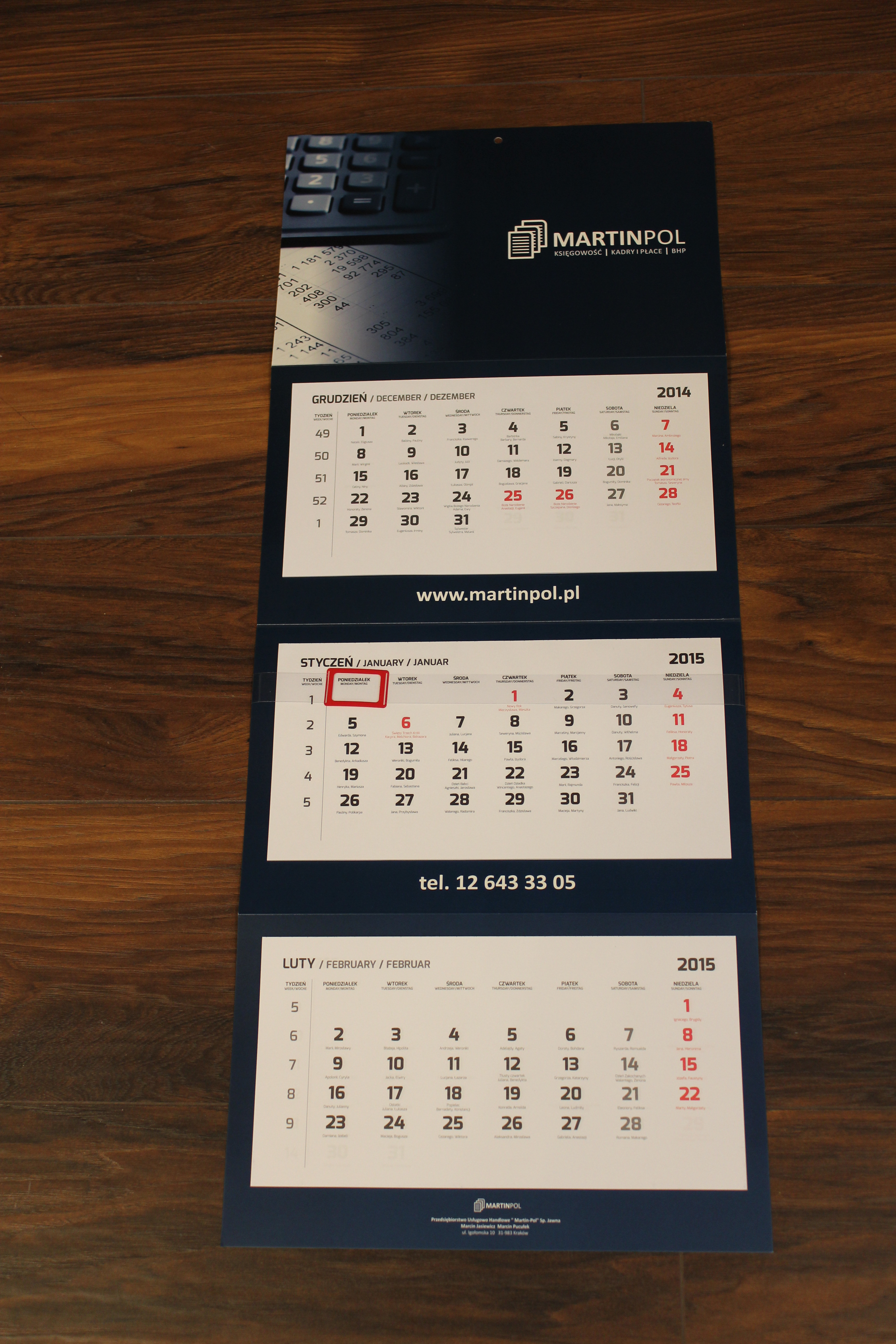kalendarze firmowe